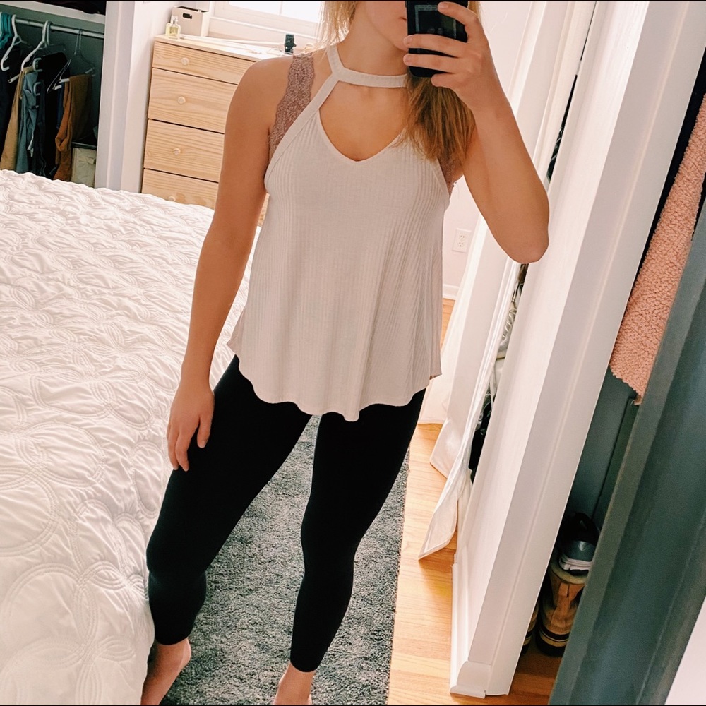 American Eagle High Necked Tank Top